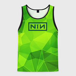 Майка-безрукавка мужская Nine Inch Nails green poly, цвет: 3D-черный