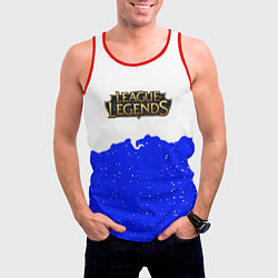 Майка-безрукавка мужская League of Legends ночь, цвет: 3D-красный — фото 2