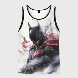 Майка-безрукавка мужская Бэтмен в тумане, цвет: 3D-черный