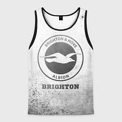 Майка-безрукавка мужская Brighton - white gradient, цвет: 3D-черный