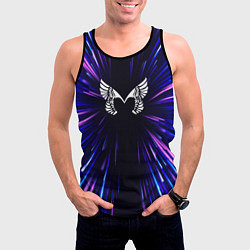 Майка-безрукавка мужская Placebo neon energy, цвет: 3D-черный — фото 2