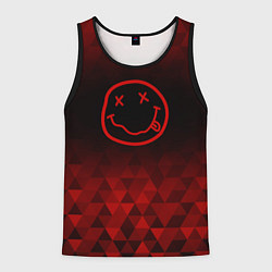 Майка-безрукавка мужская Nirvana red poly, цвет: 3D-черный