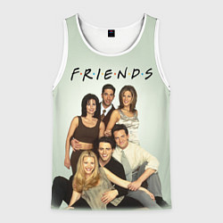 Майка-безрукавка мужская Американский сериал - Друзья, цвет: 3D-белый