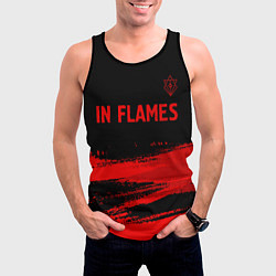 Майка-безрукавка мужская In Flames - red gradient посередине, цвет: 3D-черный — фото 2