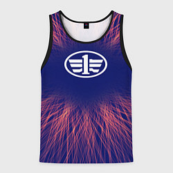 Майка-безрукавка мужская FAW red energy, цвет: 3D-черный