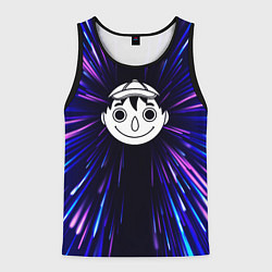 Майка-безрукавка мужская Tomodachi Game neon energy, цвет: 3D-черный