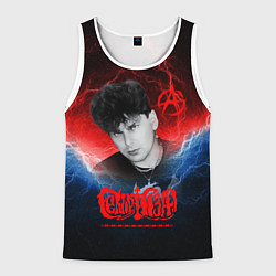 Майка-безрукавка мужская Сектор газа Юрий Хой, цвет: 3D-белый