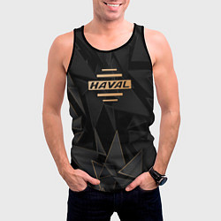 Майка-безрукавка мужская Haval golden poly, цвет: 3D-черный — фото 2