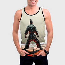 Майка-безрукавка мужская Боец боевых искусств, цвет: 3D-черный — фото 2