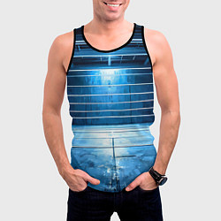 Майка-безрукавка мужская Синий ринг, цвет: 3D-черный — фото 2