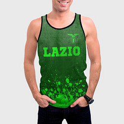 Майка-безрукавка мужская Lazio - green gradient посередине, цвет: 3D-черный — фото 2