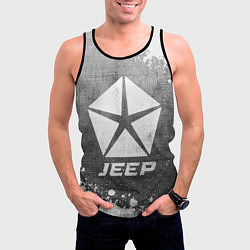 Майка-безрукавка мужская Jeep - grey gradient, цвет: 3D-черный — фото 2