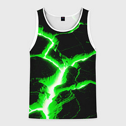 Майка-безрукавка мужская Разлом, цвет: 3D-белый