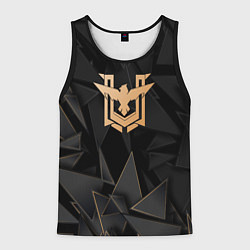 Майка-безрукавка мужская Free Fire golden poly, цвет: 3D-черный