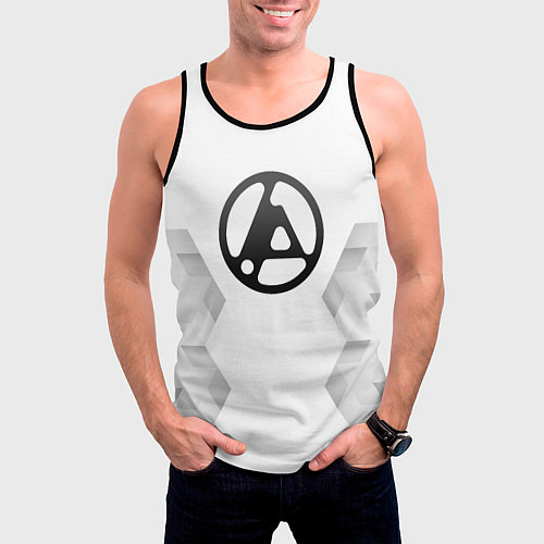 Мужская майка без рукавов Linkin Park 2024 white poly / 3D-Черный – фото 3