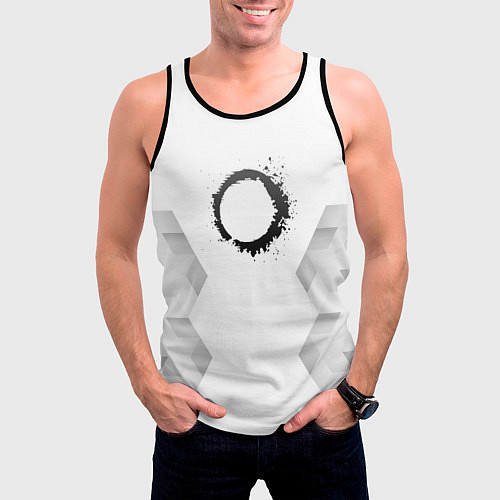 Мужская майка без рукавов The Callisto Protocol white poly / 3D-Черный – фото 3