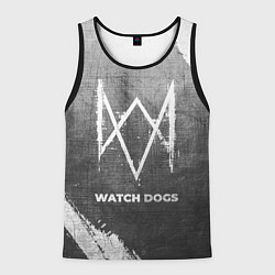 Майка-безрукавка мужская Watch Dogs - grey gradient, цвет: 3D-черный