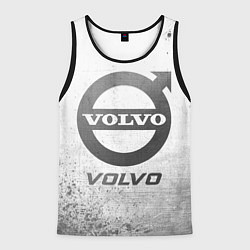 Майка-безрукавка мужская Volvo - white gradient, цвет: 3D-черный