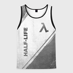 Майка-безрукавка мужская Half-Life - white gradient вертикально, цвет: 3D-черный