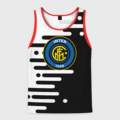 Мужская майка без рукавов Inter geometry fc / 3D-Красный – фото 1