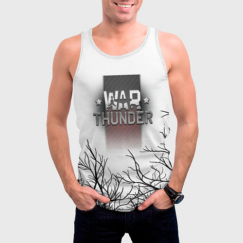 Мужская майка без рукавов Wartunder horror steel / 3D-Белый – фото 3
