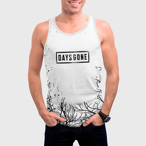 Мужская майка без рукавов Жизнь после краски / 3D-Белый – фото 3