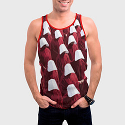 Майка-безрукавка мужская Рассказ служанки паттерн, цвет: 3D-красный — фото 2