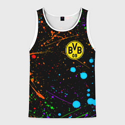 Майка-безрукавка мужская Borussia neon splash, цвет: 3D-белый