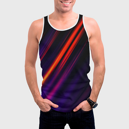 Мужская майка без рукавов Multicolored / 3D-Белый – фото 3