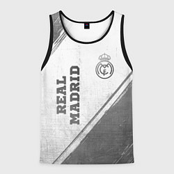 Мужская майка без рукавов Real Madrid - white gradient вертикально