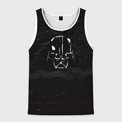 Майка-безрукавка мужская Вейдер во тьме, цвет: 3D-белый