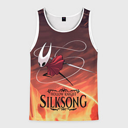 Майка-безрукавка мужская Герой Hollow knight silksong, цвет: 3D-белый