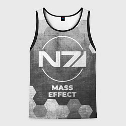 Майка-безрукавка мужская Mass Effect - grey gradient, цвет: 3D-черный