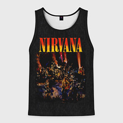 Майка-безрукавка мужская Nirvana unplugget, цвет: 3D-черный