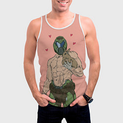 Майка-безрукавка мужская Палач рока с кроликом, цвет: 3D-белый — фото 2