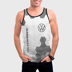 Майка-безрукавка мужская Volkswagen - white gradient вертикально, цвет: 3D-черный — фото 2