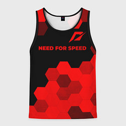 Майка-безрукавка мужская Need for Speed - red gradient посередине, цвет: 3D-черный