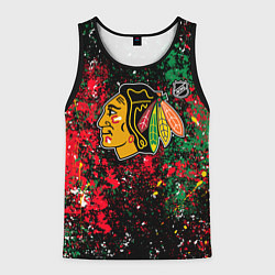 Майка-безрукавка мужская Chicago Blackhawks NHL black, цвет: 3D-черный
