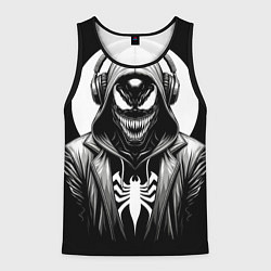 Майка-безрукавка мужская Venom black, цвет: 3D-черный