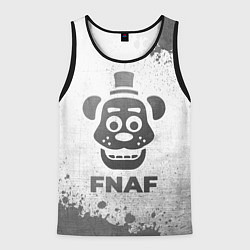 Майка-безрукавка мужская FNAF - white gradient, цвет: 3D-черный