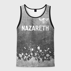 Майка-безрукавка мужская Nazareth - grey gradient посередине, цвет: 3D-черный