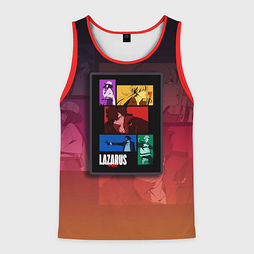 Мужская майка без рукавов Lazarus Art / 3D-Красный – фото 1