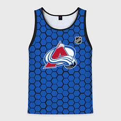 Майка-безрукавка мужская Колорадо Эвеланш - синие соты, цвет: 3D-черный