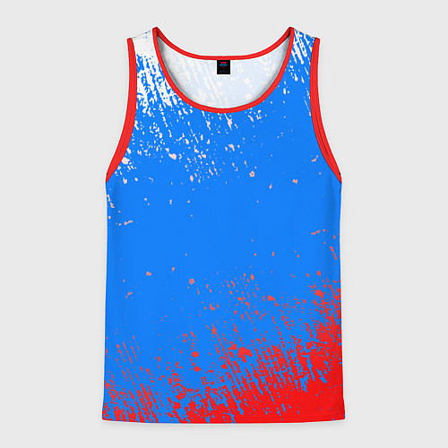 Мужская майка без рукавов Патриот - флаг / 3D-Красный – фото 1
