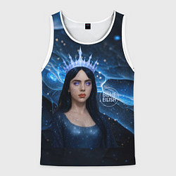 Майка-безрукавка мужская Билли Айлиш в стиле снежной королевы, цвет: 3D-белый