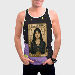 Майка-безрукавка мужская Билли Айлиш в стиле Таро, цвет: 3D-белый — фото 2