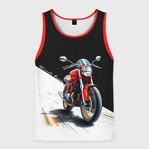 Мужская майка без рукавов Ducati Racer / 3D-Красный – фото 1