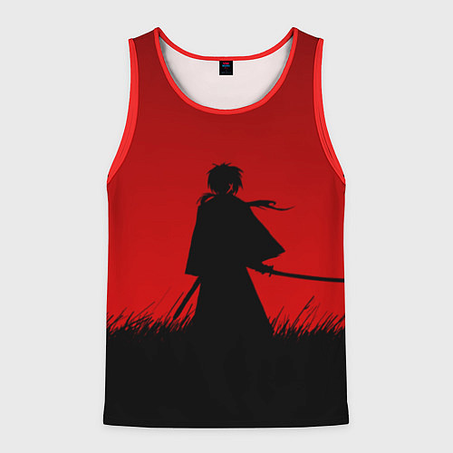 Мужская майка без рукавов Самурай в пути / 3D-Красный – фото 1