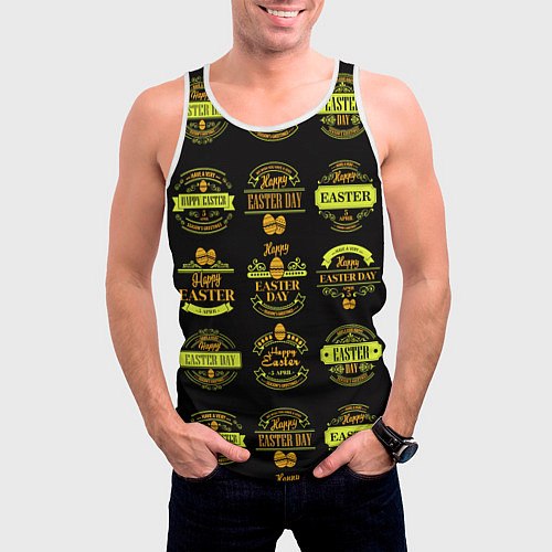Мужская майка без рукавов Easter holidays / 3D-Белый – фото 3