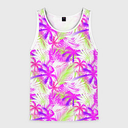 Мужская майка без рукавов Palm tree pink
